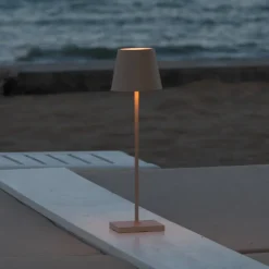 Zafferano Poldina accu-tafellamp IP65 zand