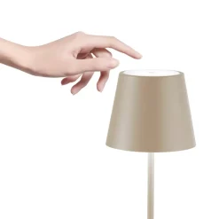 Zafferano Poldina accu-tafellamp IP65 zand