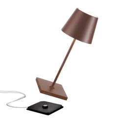 Zafferano Poldina mini accu-tafellamp IP65 corten