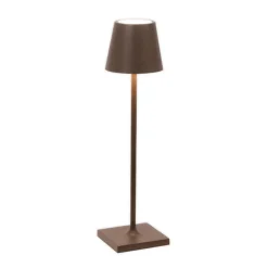 Zafferano Poldina oplaadbare micro lamp IP65 corten