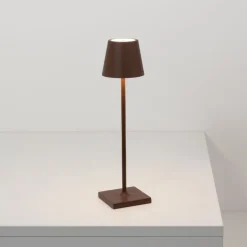 Zafferano Poldina oplaadbare micro lamp IP65 corten