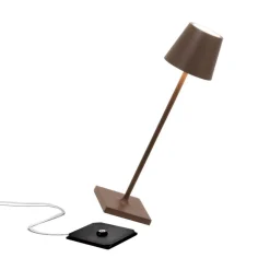 Zafferano Poldina oplaadbare micro lamp IP65 corten