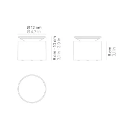 Zafferano push-up accu-tafellamp IP54 zand