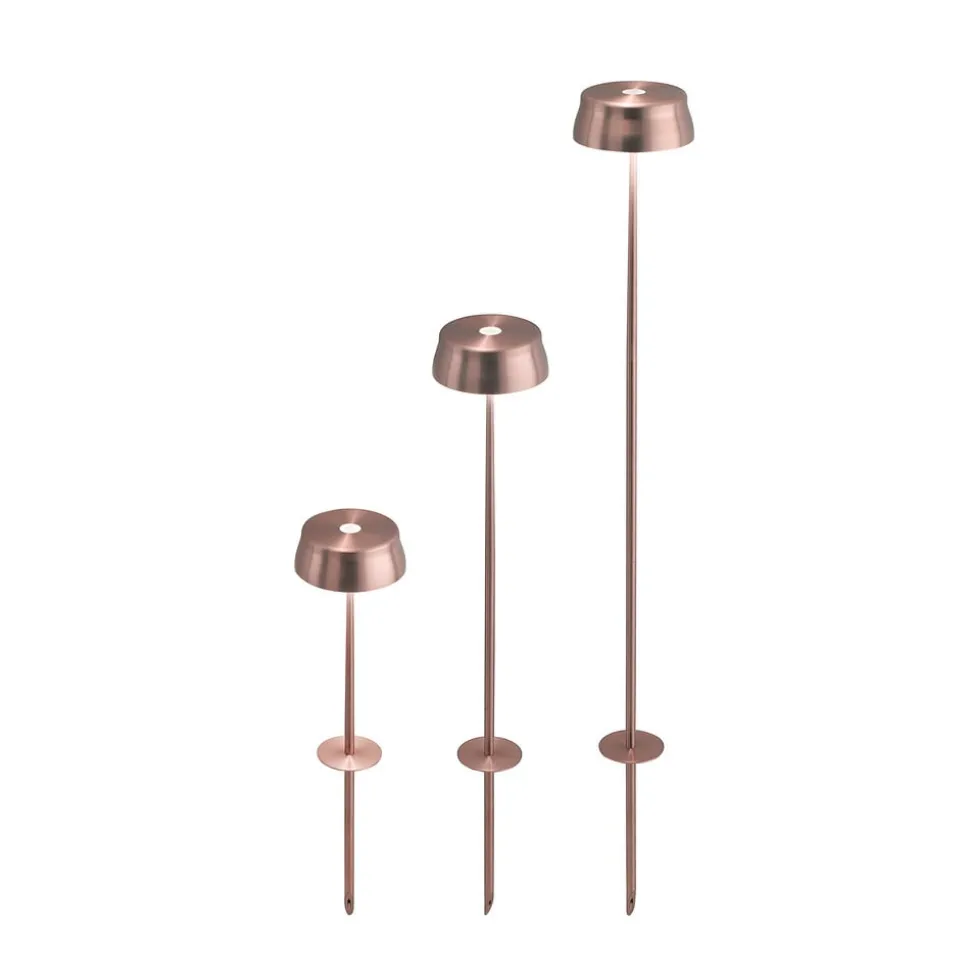 Zafferano Sister Light acculamp aardspies koper