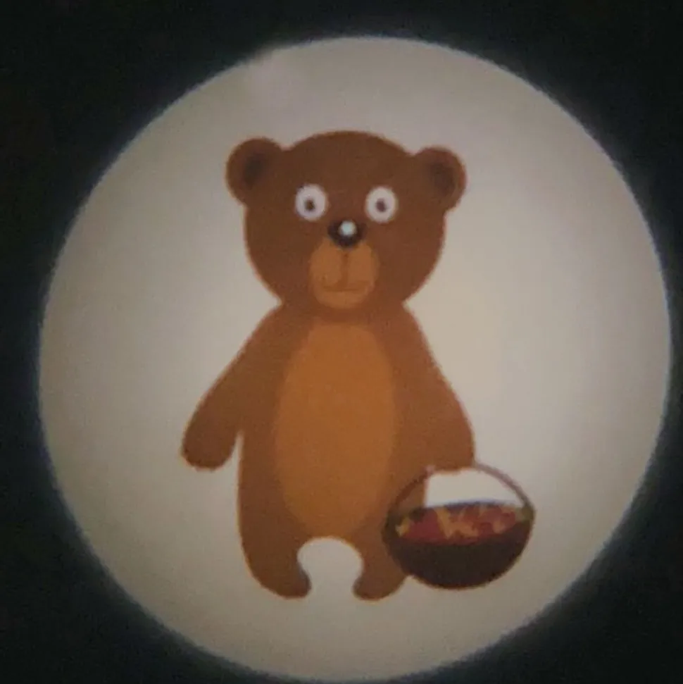 Zakprojector bosdieren 6-voudig batterijvoeding