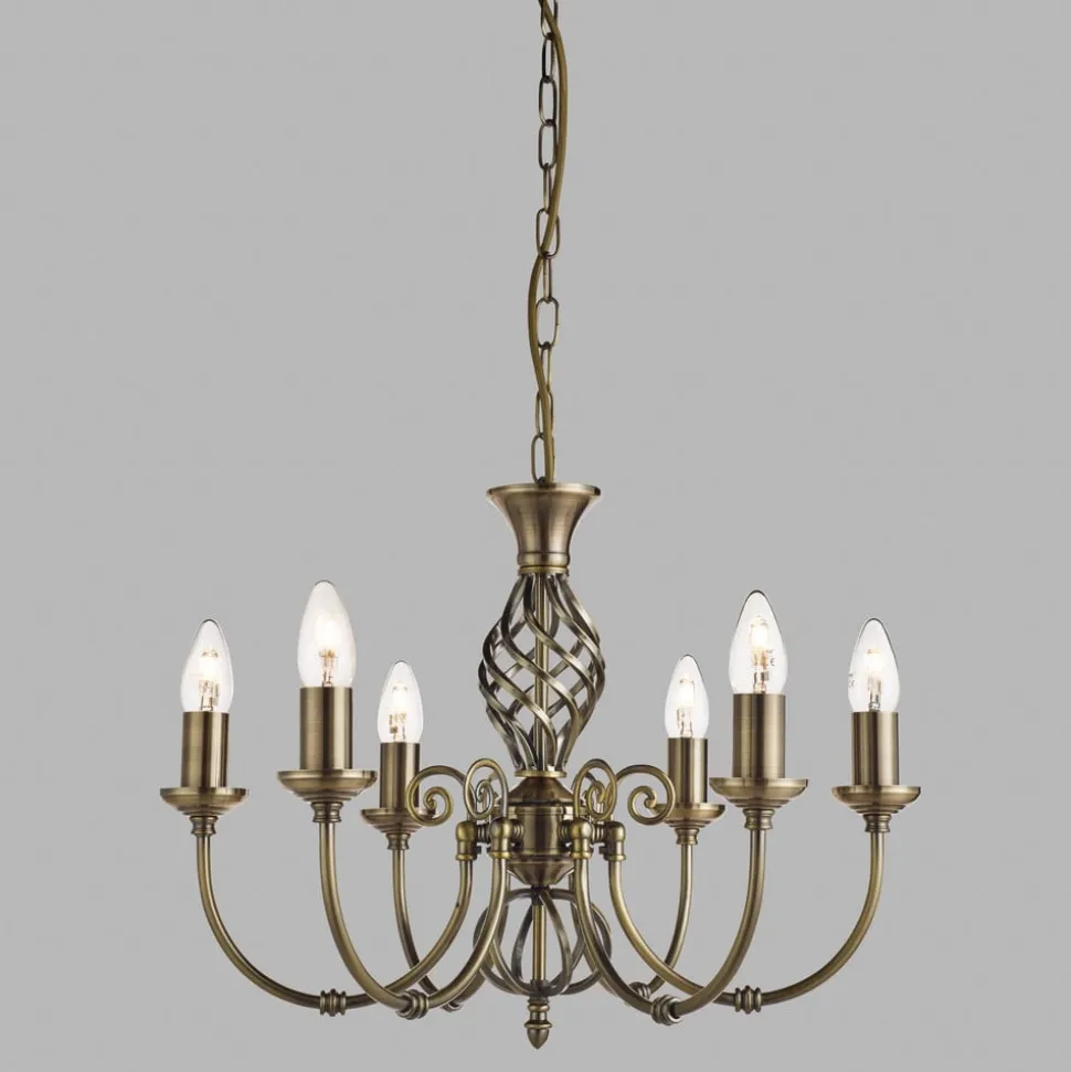 ZANZIBAR indrukwekkende kroonluchter, 6-lichts