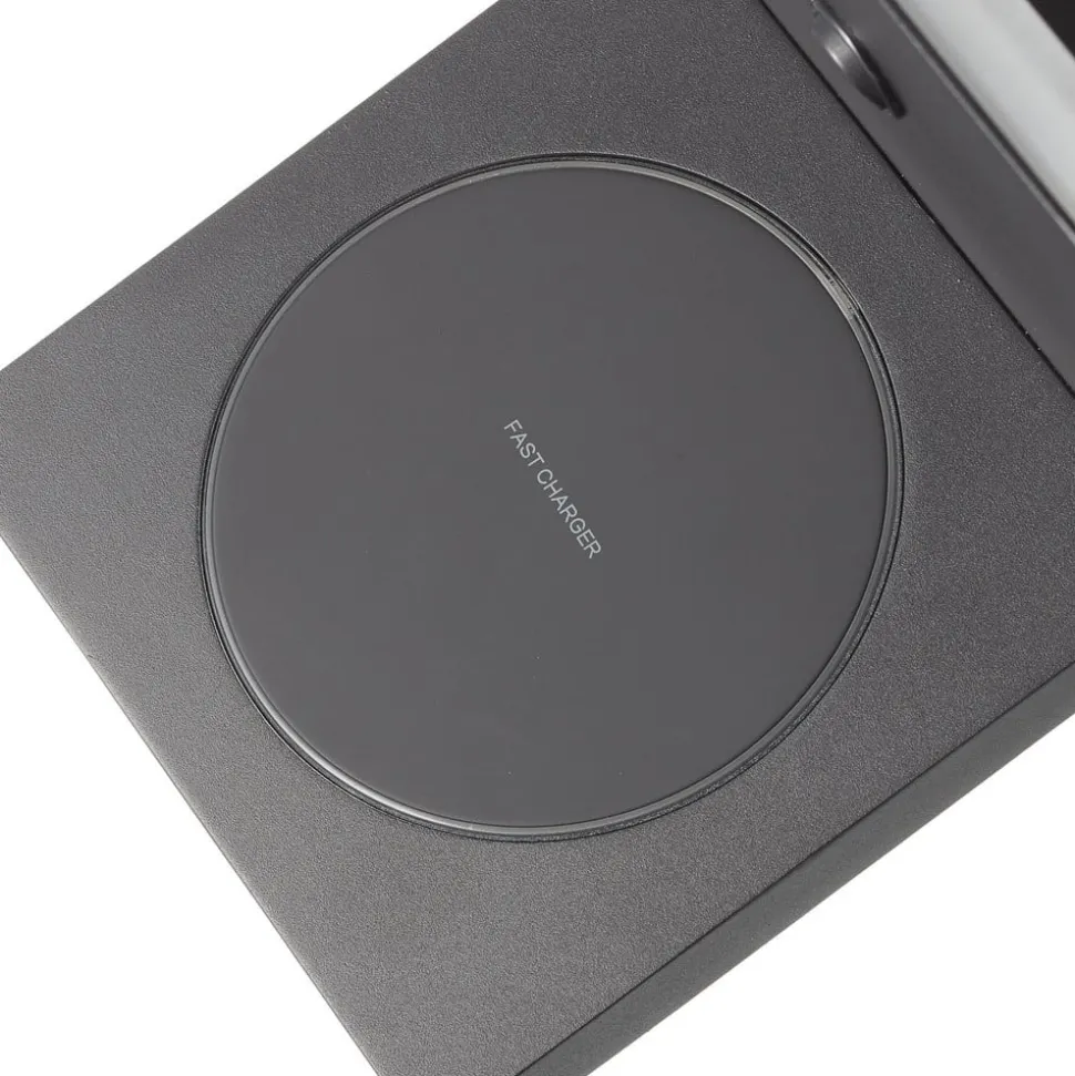 Zanzibar LED wandlamp met oplaadstation, zwart