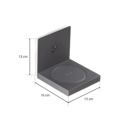 Zanzibar LED wandlamp met oplaadstation, zwart