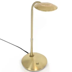 Zenith - messingkleurige LED tafellamp met dimmer