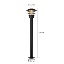 Zico tuinpadverlichting van aluminium, zwart
