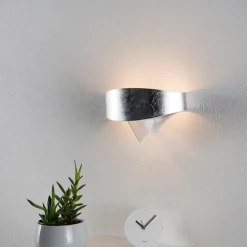 Zilveren wandlamp Scudo