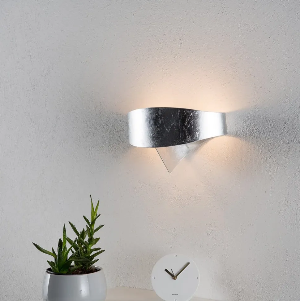 Zilveren wandlamp Scudo