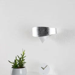 Zilveren wandlamp Scudo