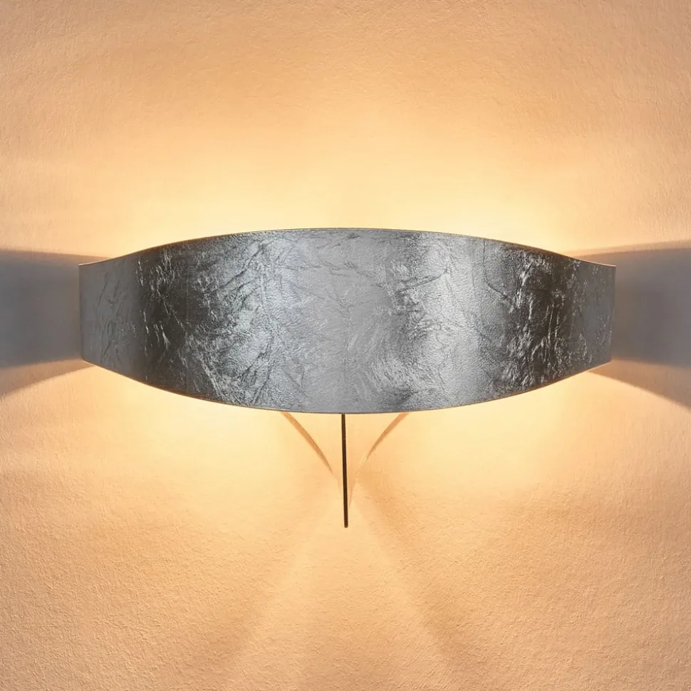 Zilveren wandlamp Scudo