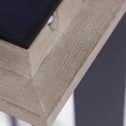 Zonnelantaarn Teckalu, aluminium zwart, 65,5cm