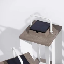 Zonnelantaarn Teckalu, Duratek/wit, 36,5cm