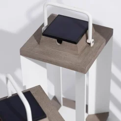 Zonnelantaarn Teckalu, Duratek/wit, 36,5cm