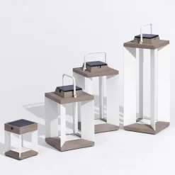 Zonnelantaarn Teckalu, Duratek/wit, 36,5cm