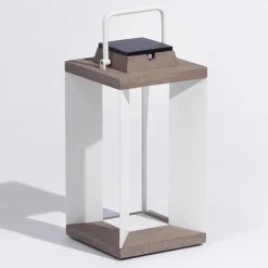 Zonnelantaarn Teckalu, Duratek/wit, 45,5cm