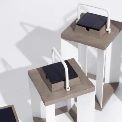 Zonnelantaarn Teckalu, Duratek/wit, 45,5cm