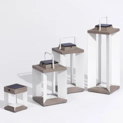 Zonnelantaarn Teckalu, Duratek/wit, 45,5cm