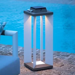 Zonnelantaarn Teckalu, Duratek/wit, 65,5cm