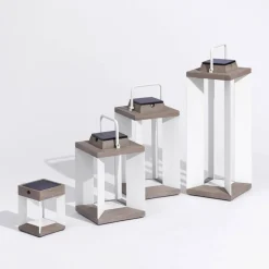 Zonnelantaarn Teckalu, Duratek/wit, 65,5cm