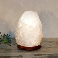 Zoutkristallamp Rock White Line, 2-3 kg