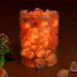 Zoutkristalvuur in glas