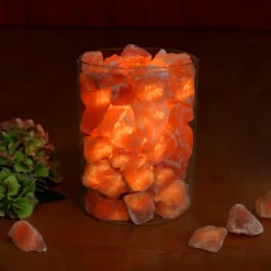 Zoutkristalvuur in glas