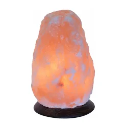 Zoutlamp Rock met lamphouder, 1,5-2 kg, barnsteen