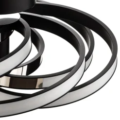 Zoya LED plafondlamp, zwart