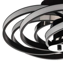 Zoya LED plafondlamp, zwart