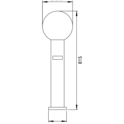 Zuillamp zwart met bubbelglas