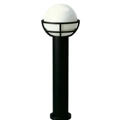 Zuillamp zwart met opaalglas