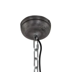 Zwarte industriële hanglamp Bikkel L02