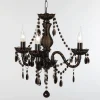 Zwarte kroonluchter Perdita, 3 lichtbronnen