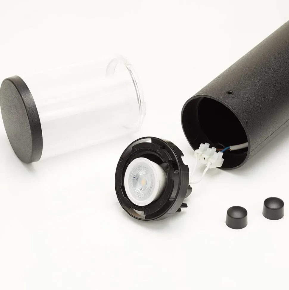 Zwarte LED tuinpadverlichting Carlo