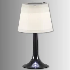 Zwarte LED-solartafellamp Assisi Sitra