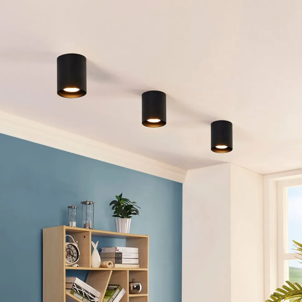 Zwarte plafondlamp Carson