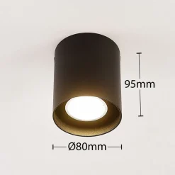 Zwarte plafondlamp Carson