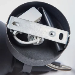 Zwart-gouden wandlamp Julin