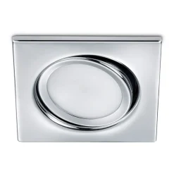 Zwenkbare LED inbouwspot Rila in chroom