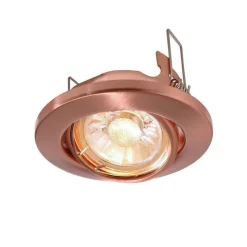 Zwenkbare 12V-inbouwring 68 mm geborsteld koper