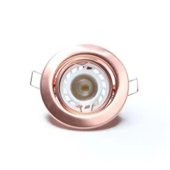 Zwenkbare 12V-inbouwring 68 mm geborsteld koper