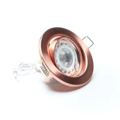 Zwenkbare 12V-inbouwring 68 mm geborsteld koper